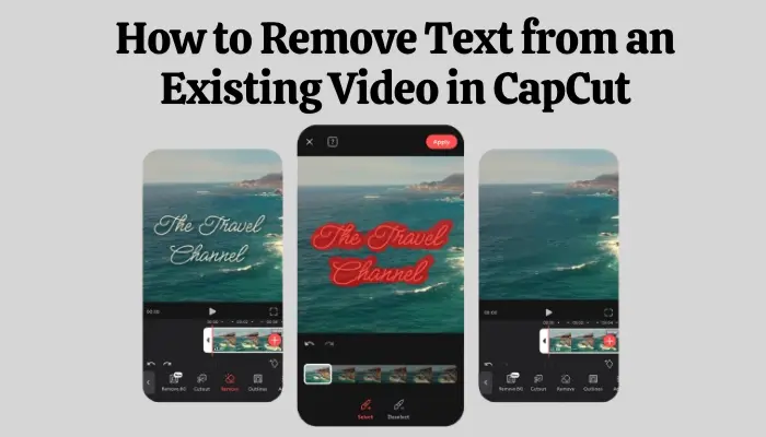 How to Remove Text from an Existing Video in CapCut